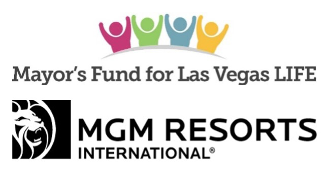 Mayor's Fund for Las Vegas LIFE and MGM Resorts International Logos